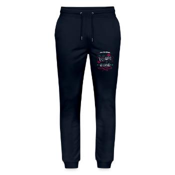 birthday statement present mechanic - Stanley/Stella Mover Unisex Organic Jogging Trousers - navy - Front - Marisol (170cm) & Nik (191cm)