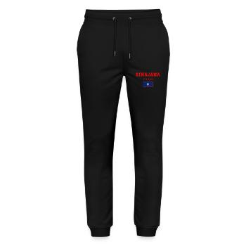 Sinajana Guam - Stanley/Stella Unisex Bio Jogginghose Mover  - Schwarz - Vorne - Marisol (170cm) & Nik (191cm)