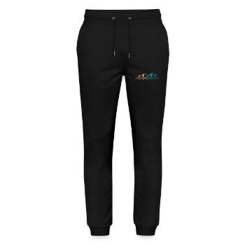 The music drummer is in my DNA - Stanley/Stella Mover Unisex Organic Jogging Trousers - black - Front - Marisol (170cm) & Nik (191cm)