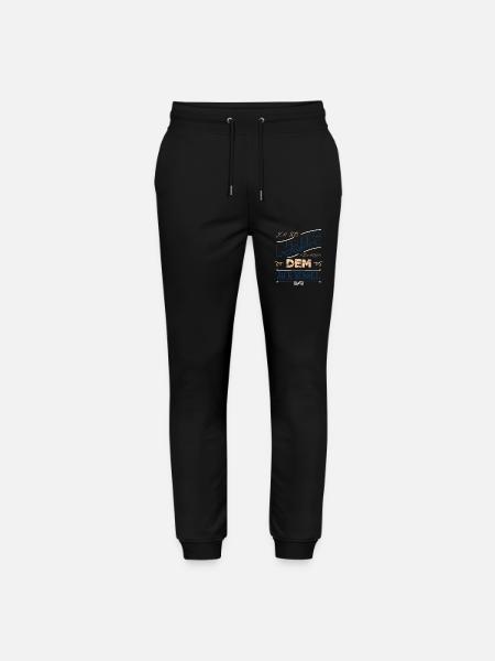 Valp födelsedagspresent idé tass bach hund - Ekologiska joggingbyxor Mover unisex från Stanley/Stella - svart