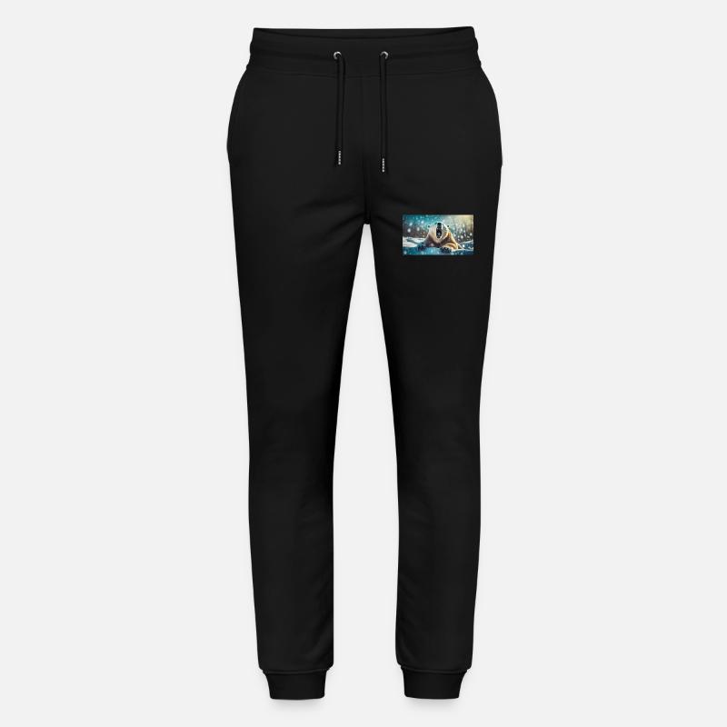 Niedliche Tiere chillen – Eisbär - Stanley/Stella Unisex Bio Jogginghose Mover  - Schwarz