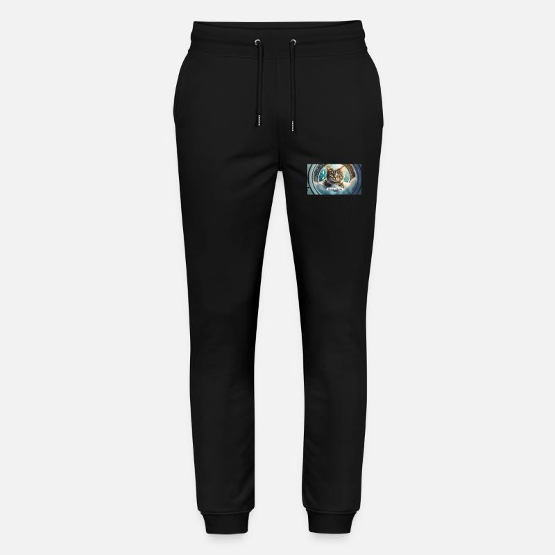 Pun ambiguous german expression – Katzenwäsche - Stanley/Stella Mover Unisex Organic Jogging Trousers - black