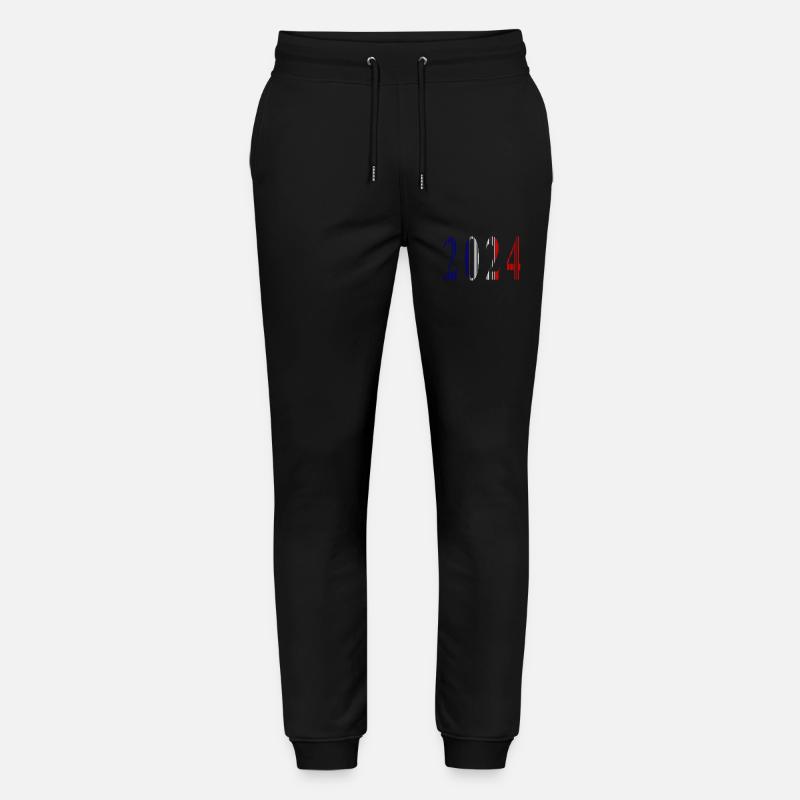 2024 Bleu Blanc Rouge - Pantalon de jogging bio MOVER Stanley/Stella unisexe - noir