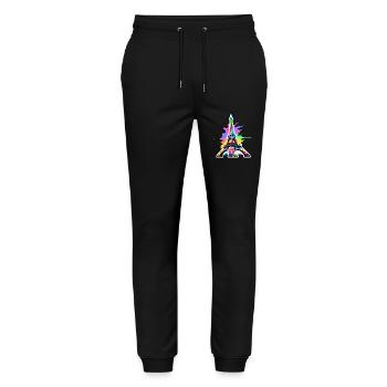 Eiffel tower #18 - Stanley/Stella Mover Unisex Organic Jogging Trousers - black - Front - Marisol (170cm) & Nik (191cm)