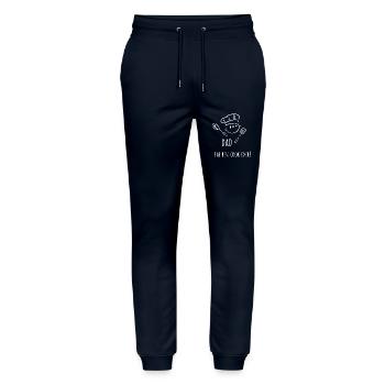 Dad the best cook ever for dad who is a cooking fan - Stanley/Stella Mover Unisex Organic Jogging Trousers - navy - Front - Marisol (170cm) & Nik (191cm)