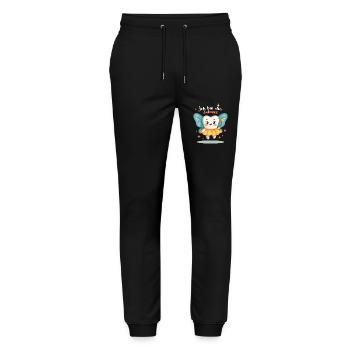 Ich bin die Zahnfee Kostüm - Karneval Fasching - Stanley/Stella Unisex Bio Jogginghose Mover  - Schwarz - Vorne - Marisol (170cm) & Nik (191cm)
