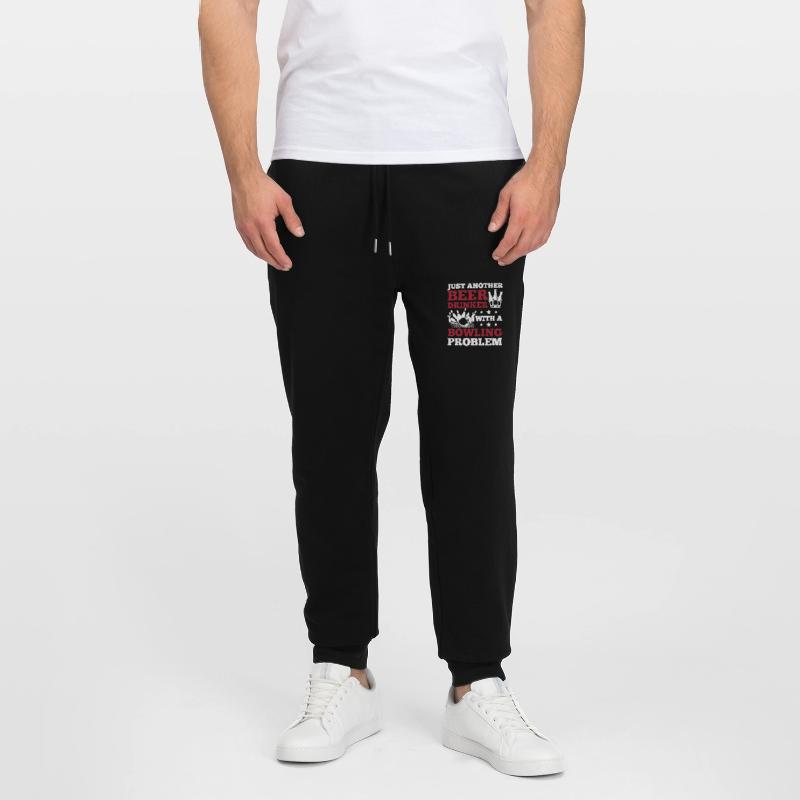 Beer Drinker with a Bowling Problem Stanley/Stella Mover Unisex Organic Jogging Trousers