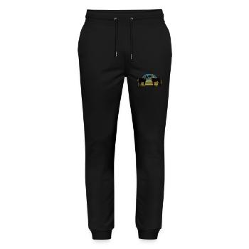 Pferde - Stanley/Stella Unisex Bio Jogginghose Mover  - Schwarz - Vorne - Marisol (170cm) & Nik (191cm)