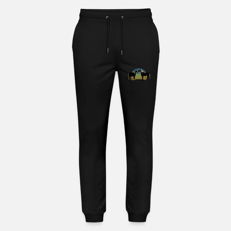 Pferde - Stanley/Stella Unisex Bio Jogginghose Mover  - Schwarz