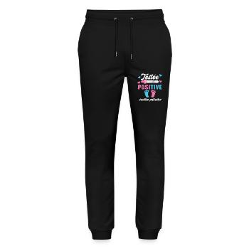 Testée Positive Veuillez Patienter Grossesse - Pantalon de jogging bio MOVER Stanley/Stella unisexe - noir - Devant - Marisol (170cm) & Nik (191cm)