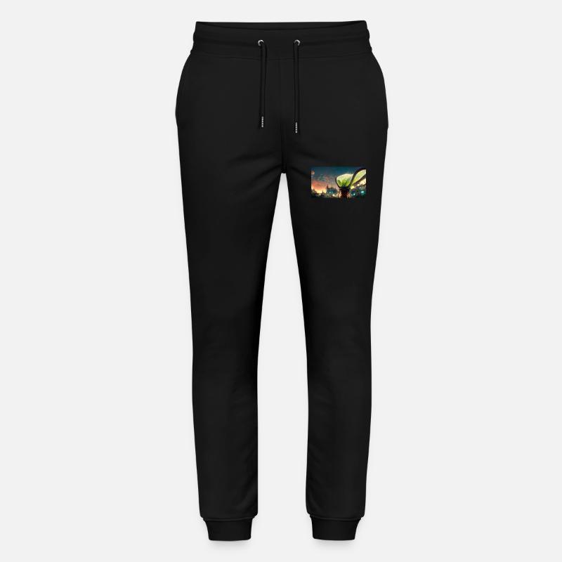 Futuristic Venus flytrap - Stanley/Stella Mover Unisex Organic Jogging Trousers - black