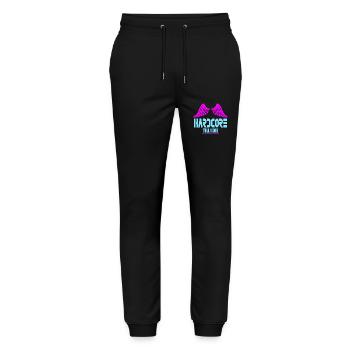 Hardcore jusqu’à ma mort - Pantalon de jogging bio MOVER Stanley/Stella unisexe - noir - Devant - Marisol (170cm) & Nik (191cm)