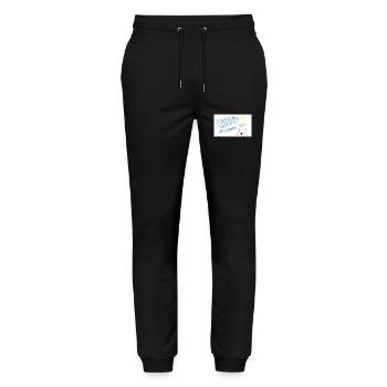 Erkenntniswolken genießen. - Stanley/Stella Unisex Bio Jogginghose Mover  - Schwarz - Vorne - Marisol (170cm) & Nik (191cm)