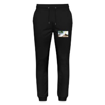Himmelsleiter haben und sein. - Stanley/Stella Unisex Bio Jogginghose Mover  - Schwarz - Vorne - Marisol (170cm) & Nik (191cm)