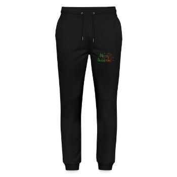 Merry Christmas - Stanley/Stella Mover Unisex Organic Jogging Trousers - black - Front - Marisol (170cm) & Nik (191cm)
