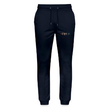Battement de cœur panier - Pantalon de jogging bio MOVER Stanley/Stella unisexe - marine - Devant - Marisol (170cm) & Nik (191cm)
