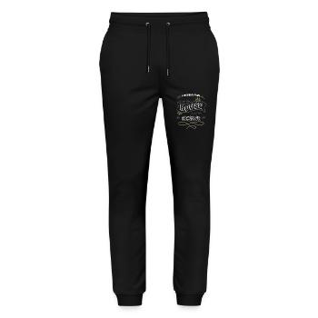 Statement Abort Greg Abbott Barber Hair Girl Women - Stanley/Stella Mover Unisex Organic Jogging Trousers - black - Front - Marisol (170cm) & Nik (191cm)