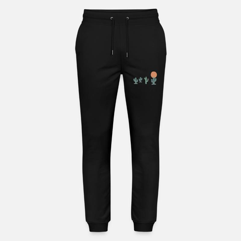 Boho-Kaktus - Stanley/Stella Unisex Bio Jogginghose Mover  - Schwarz