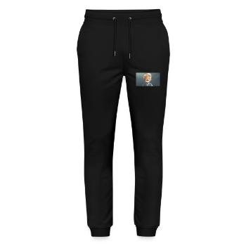 Lustige Hooey Kinder lassen sich Bärte wachsen - Stanley/Stella Unisex Bio Jogginghose Mover  - Schwarz - Vorne - Marisol (170cm) & Nik (191cm)