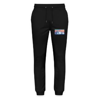 Antarctic Peninsula, Antarctica - Stanley/Stella Mover Unisex Organic Jogging Trousers - black - Front - Marisol (170cm) & Nik (191cm)