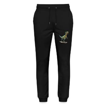 Das Aussterben der Dinosaurier - Stanley/Stella Unisex Bio Jogginghose Mover  - Schwarz - Vorne - Marisol (170cm) & Nik (191cm)