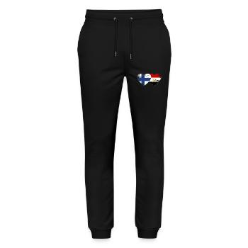 Finland Egypt Flag Hands Heart Shape Used - Stanley/Stella Mover Unisex Organic Jogging Trousers - black - Front - Marisol (170cm) & Nik (191cm)