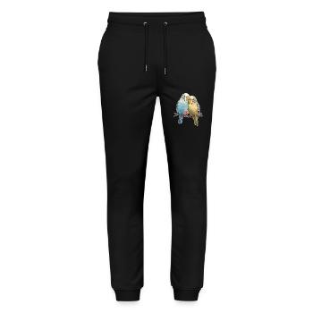 Budgies - Stanley/Stella Mover Unisex Organic Jogging Trousers - black - Front - Marisol (170cm) & Nik (191cm)