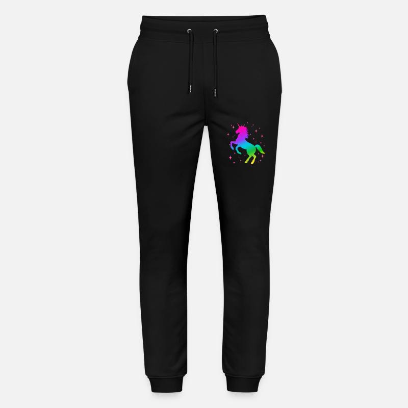 Einhorn Sterne - Stanley/Stella Unisex Bio Jogginghose Mover  - Schwarz
