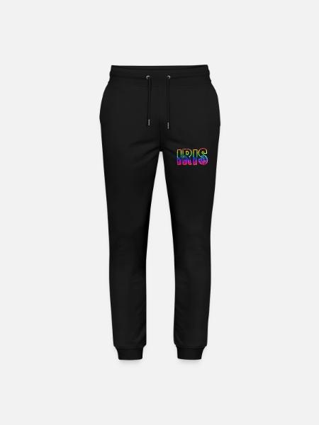 iris rs rainbow - Stanley/Stella Mover Unisex Organic Jogging Trousers - black
