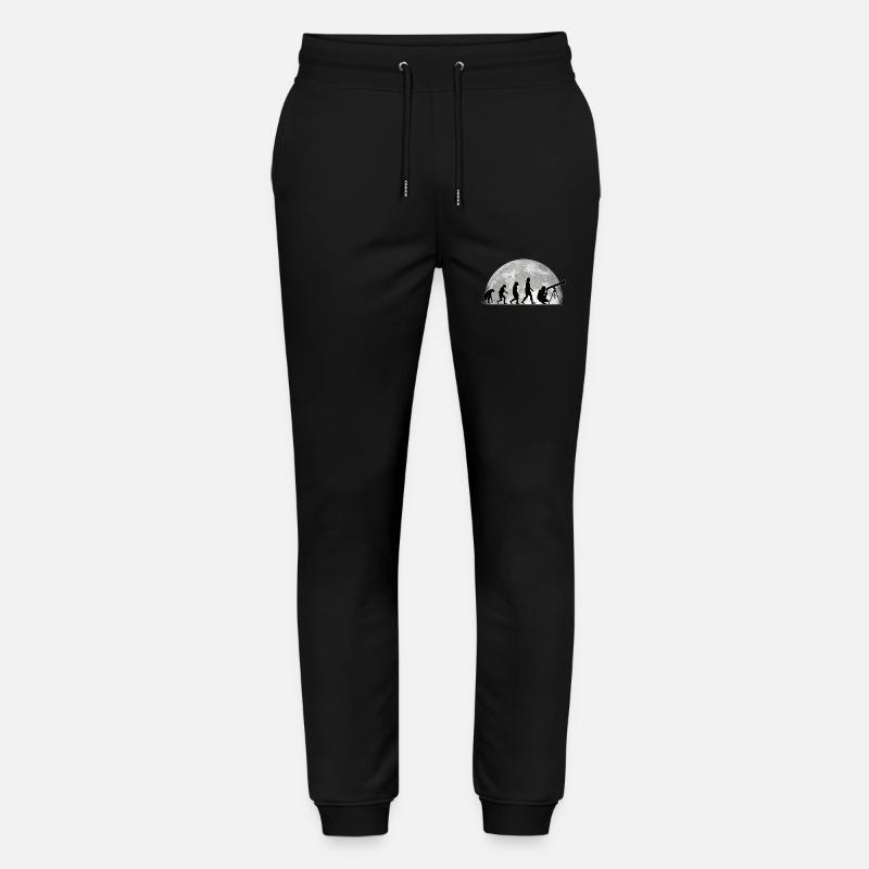 Astronomie Evolution Mond, astronomisch - Stanley/Stella Unisex Bio Jogginghose Mover  - Schwarz