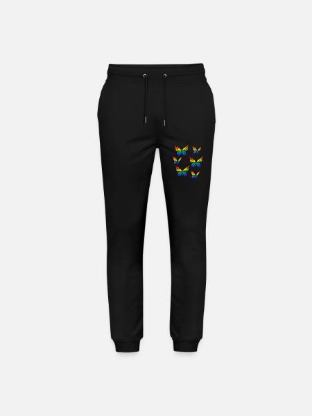 Pride Month - Butterfly - LGBTQ+ Gay Rainbow - Stanley/Stella Mover økologisk unisex-joggebukse - svart