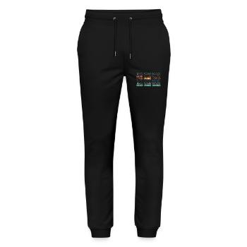 READ MORE BOOKS - Stanley/Stella Unisex Bio Jogginghose Mover  - Schwarz - Vorne - Marisol (170cm) & Nik (191cm)