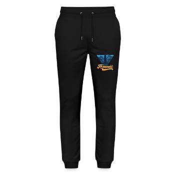 Hawaii Lighthouse Beach Design - Stanley/Stella Mover Unisex Organic Jogging Trousers - black - Front - Marisol (170cm) & Nik (191cm)