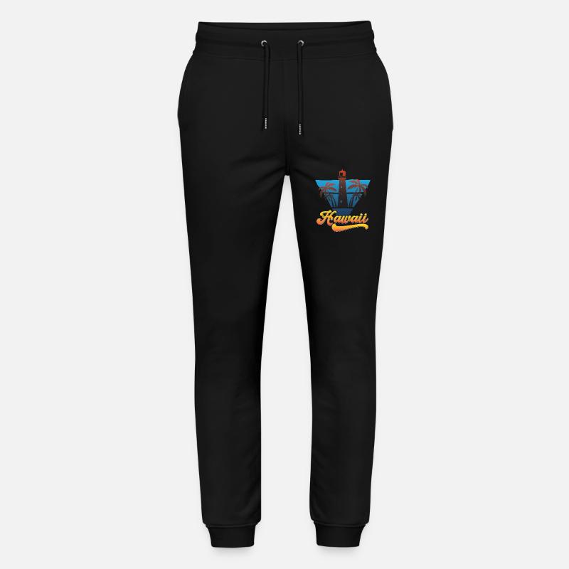 Hawaii Beach Leuchtturm Design - Stanley/Stella Unisex Bio Jogginghose Mover  - Schwarz