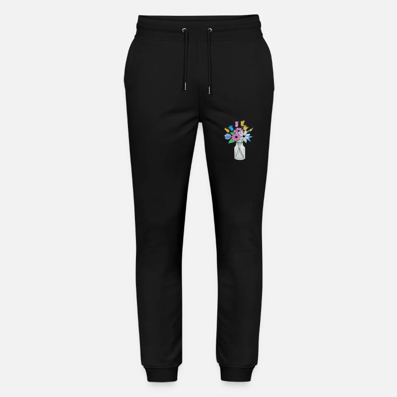 Beau mélange de fleurs - Pantalon de jogging bio MOVER Stanley/Stella unisexe - noir
