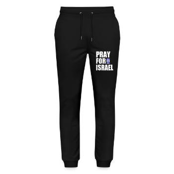 Pray for israel - Stanley/Stella Mover Unisex Organic Jogging Trousers - black - Front - Marisol (170cm) & Nik (191cm)