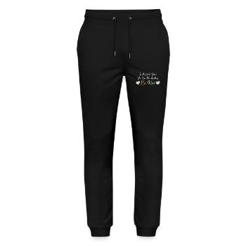In A World Where You Can Be Anything Be Kind Quote - Stanley/Stella Mover Unisex Organic Jogging Trousers - black - Front - Marisol (170cm) & Nik (191cm)