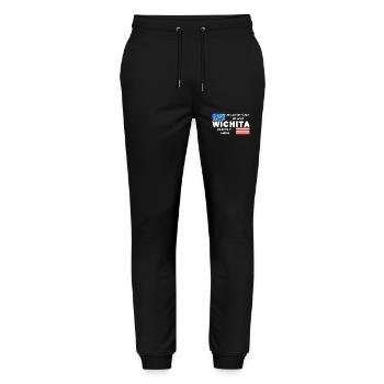 Wichita - Stanley/Stella Mover Unisex Organic Jogging Trousers - black - Front - Marisol (170cm) & Nik (191cm)