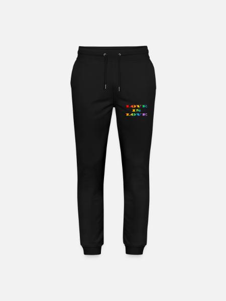 Regenbogen-Liebe ist Liebe - Stanley/Stella Unisex Bio Jogginghose Mover  - Schwarz