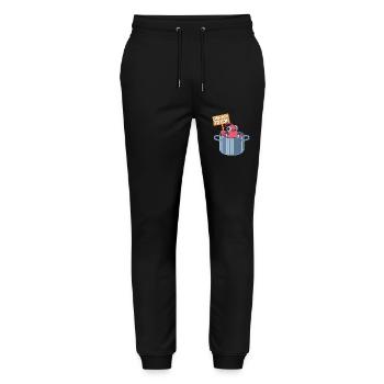 Say No To Pot Shrimp Lover Seafood - Stanley/Stella Mover Unisex Organic Jogging Trousers - black - Front - Marisol (170cm) & Nik (191cm)
