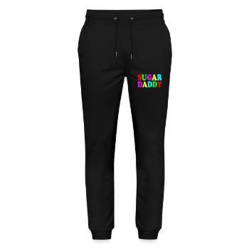 Sugar daddy - Stanley/Stella Unisex Bio Jogginghose Mover  - Schwarz - Vorne - Marisol (170cm) & Nik (191cm)