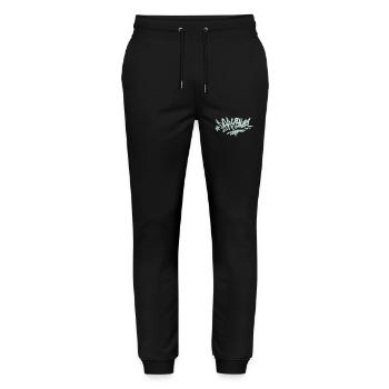 PARKOUR TAG cadeau Parkour Freerun - Pantalon de jogging bio MOVER Stanley/Stella unisexe - noir - Devant - Marisol (170cm) & Nik (191cm)