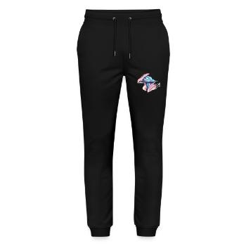 Chrome Clouds - Stanley/Stella Mover Unisex Organic Jogging Trousers - black - Front - Marisol (170cm) & Nik (191cm)