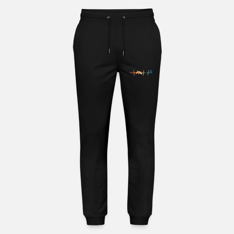 Battement de cœur Maths - Pantalon de jogging bio MOVER Stanley/Stella unisexe - noir