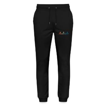 Cycling is in my DNA - Stanley/Stella Mover Unisex Organic Jogging Trousers - black - Front - Marisol (170cm) & Nik (191cm)