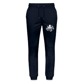 Poulpe sinistre - Pantalon de jogging bio MOVER Stanley/Stella unisexe - marine - Devant - Marisol (170cm) & Nik (191cm)