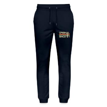 Since 67 - Stanley/Stella Mover Unisex Organic Jogging Trousers - navy - Front - Marisol (170cm) & Nik (191cm)
