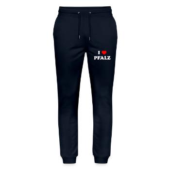 Pälzer Mädchen Pfälzer Mädchen Pfälzer Pälzer Bub - Stanley/Stella Unisex Bio Jogginghose Mover  - Navy - Vorne - Marisol (170cm) & Nik (191cm)