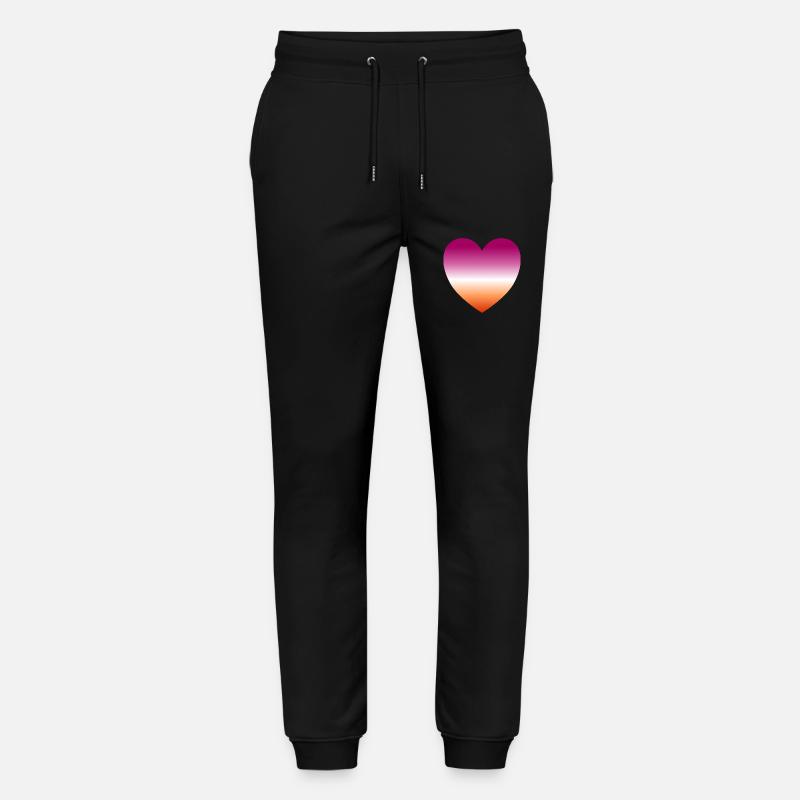 Lesbisches Herz - Stanley/Stella Unisex Bio Jogginghose Mover - Schwarz