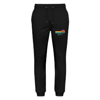 Italy - Stanley/Stella Mover Unisex Organic Jogging Trousers - black - Front - Marisol (170cm) & Nik (191cm)